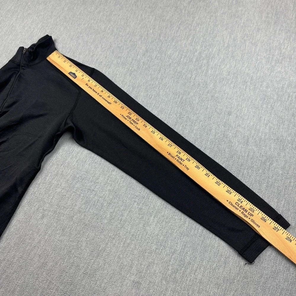 Patagonia Shirt Womens Medium Black Capilene Midweight Zip-T Pullover Made USA - Picture 8 of 12